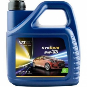 Масло моторное SynGold Super 5W-30 (4 л) VATOIL 50541 (фото 1)