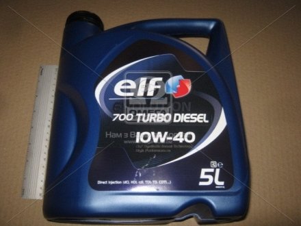 Олива моторна Evolution 700 Turbo Diesel 10W-40 (5 л) ELF 201553 (фото 1)