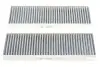 Фильтр салона CITROEN BERLINGO II, PEUGEOT PARTNER II 08- угольный (2шт.) (пр-во WIX-FILTERS) WP9319