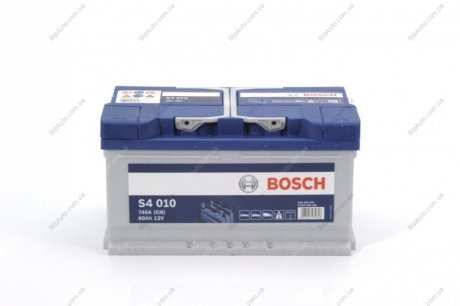 Аккумулятор S4 Silver 80Ah, EN 740 правый "+" 315x175x175 (ДхШхВ) BOSCH 0 092 S40 100 (фото 1)