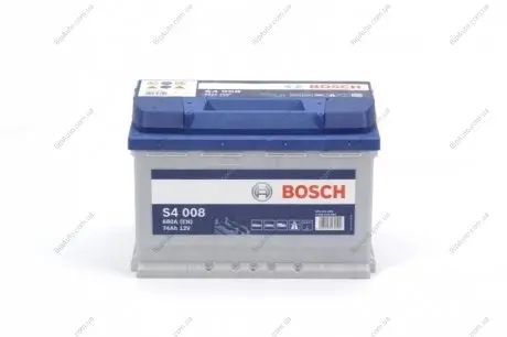 Акумулятор 12В/74Аг/680А/17,54кг BOSCH 0 092 S40 080