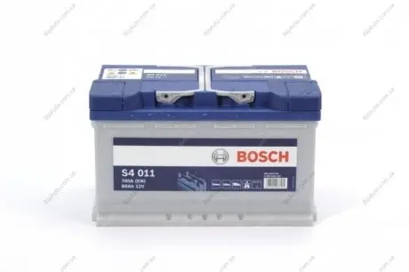 Акумулятор 12В/80Аг/740А/18,69кг BOSCH 0 092 S40 110