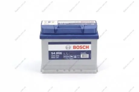 Аккумулятор S4 Silver 60Ah, EN 540 левый "+" 242x175x190 (ДхШхВ) BOSCH 0 092 S40 060