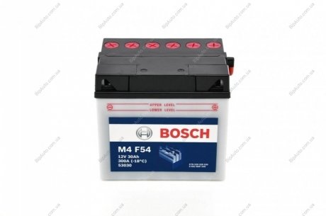 Стартерная аккумуляторная батарея, Стартерная аккумуляторная батарея BOSCH 0 092 M4F 540 (фото 1)