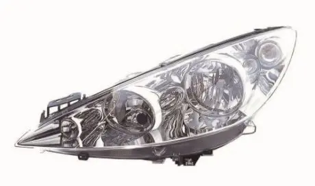 Фара правая H7/H1 с указателем повор., эл. рег., с моторч. [] DEPO 550-1144RMLD-EM