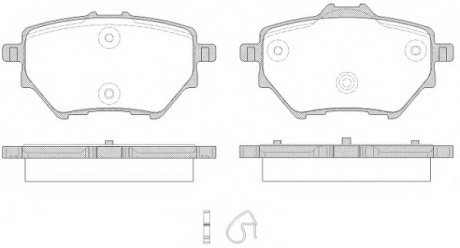 Колодка гальм. CITROEN C4 1.6 2.0 2013-,PEUGEOT 308 II 1.2-2.0 2013- задн. REMSA 1562.00