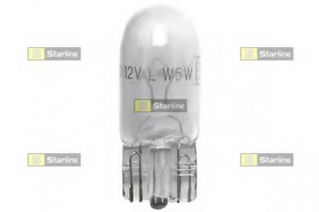Автомобільна лампа: 12 [В] цоколь W5W/12V W2.1x9.5d - безцокольна 99.99.997 STARLINE 9999997 (фото 1)