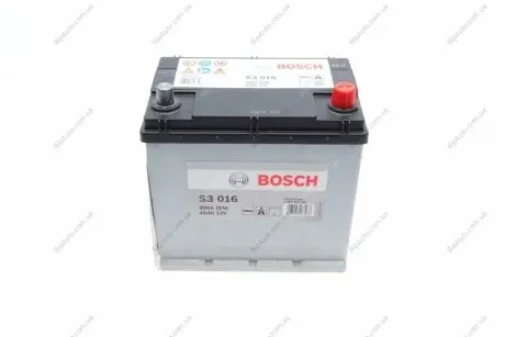 Акумулятор 12В/45Аг/300А/10,78кг BOSCH 0 092 S30 160