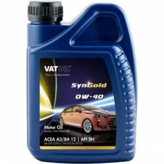 Масло моторное SynGold Plus 0W40 / 1л. / (ACEA A3/B4-12, API SN) VATOIL 50535