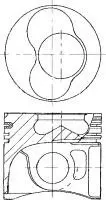 Поршень VAG 81,01 2,5TDi Crafter BJL/BJM/CECA Euro 5 06 NURAL 87-421000-30