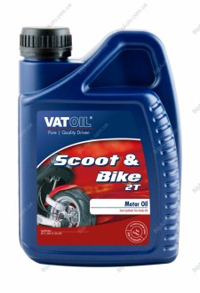 Масло мотоциклетное Scoot & Bike 2T / 1л. / (API TC, JASO FD) VATOIL 50236 (фото 1)