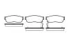Колодка гальм. NISSAN SUNNY N13 06.86-90, SUBARU JUSTY 06.86 - передн. (пр-во REMSA) 0149.02
