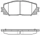 Колодка гальм. LEXUS CT 200H 2011-,TOYOTA PRIUS 1.8HYBRID 09-передн. REMSA 1224.10 (фото 1)