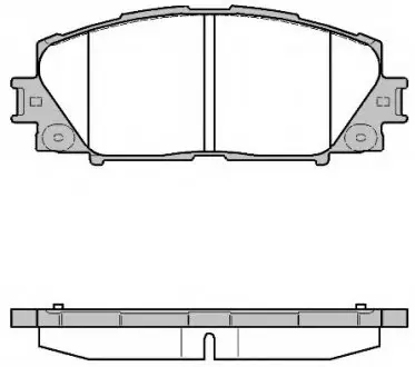 Колодка гальм. LEXUS CT 200H 2011-,TOYOTA PRIUS 1.8HYBRID 09-передн. REMSA 1224.10