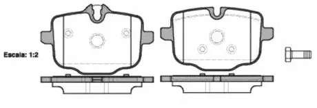 Колодка гальм. BMW 5 (F10,F11) 11-,6 (F12) 640I,650I CABRIO 11- задн. REMSA 1433.00