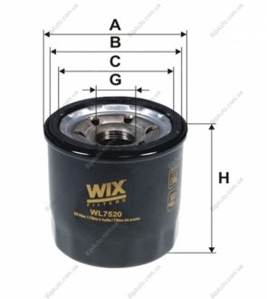 Фільтр оливний WIX FILTERS WL7520 (фото 1)