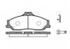 Колодка торм. MAZDA B 2200-2600 99-06,BT-50 2.5-3.0TD 06- передн. (пр-во REMSA) 0730.01
