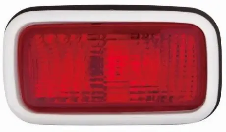 Фара протитуманна ззаду права, без патрона, з рамкою DEPO 214-4001R3LD-UE