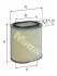 Фильтр воздушный MITSUBISHI Colt 1.8D 84-96, Lancer 1.8D 88- (пр-во M-Filter) A238