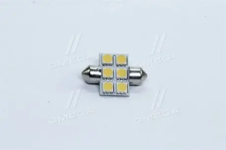Лампа LED Софітні C5W 24V T11x31-S8.5 (6 SMD size5050) WARM WHITE <> tmp-09T11-24V TEMPEST TMP09T1124V