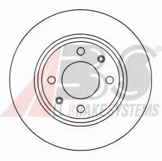 Диск тормозной CITROEN/PEUGEOT BX/BERLINGO/206/306 передн. вент. (ABS) A.B.S. 15841
