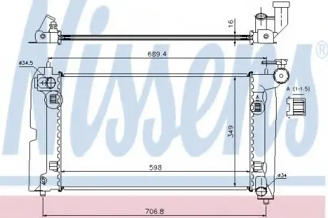 Радіатор охолодження First Fit NISSENS 64646A
