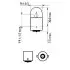 Лампа розжарювання R5W12V 5W BA15s LongerLife EcoVision (2шт) PHILIPS 12821LLECOB2 (фото 2)