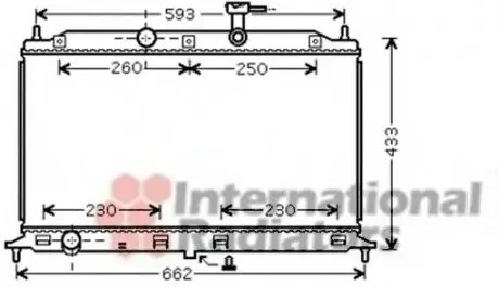 Радіатор охолодження KIA RIO II (JB) (05-) 1.4i / 1.6i механіка Van Wezel 83002077