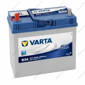 Аккумулятор 45Ah-12v BD(B34) (238х129х227),L,EN330 Азия !СКИДКА-10%! VARTA 545 158 033