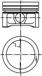 Поршень двигуна SMART M160 63,70 +0,25 KOLBENSCHMIDT 99455610