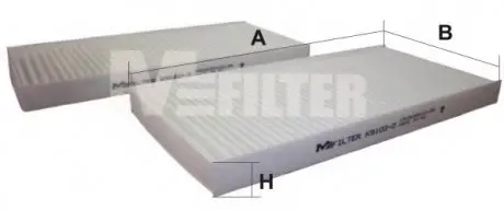 Фильтр салона HYUNDAI TUCSON, KIA SPORTAGE II 04-10 (2шт.) M-FILTER K9102-2