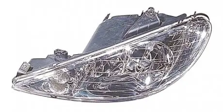 Фара лев. H7/H7, автомат. регул. (прозр.стекло)[] DEPO 550-1121L-LD-EM