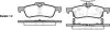 Колодка торм. TOYOTA YARIS 1.3 VVT-I 05-,1.4 D-4D 05- задн. REMSA 0862.02 (фото 1)