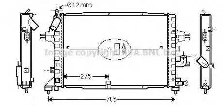 Радиатор, охлаждение двигателя AVA QUALITY COOLING AVA COOLING OLA2364