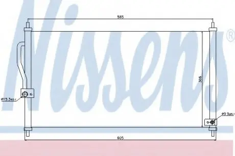 Конденсер ACURA INTEGRA(97-)1.8 i 16V(+)[OE 80110-S10-003] NISSENS 94458
