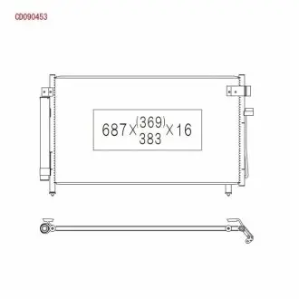Радіатор кондиціонера Subaru Forester 2003-2008 KOYORAD CD090453