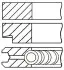 Кольца поршневые FIAT 69,60 2,0 x 1,5 x 2,0 1,3TD 16V 03- (пр-во GOETZE) 08-137600-00