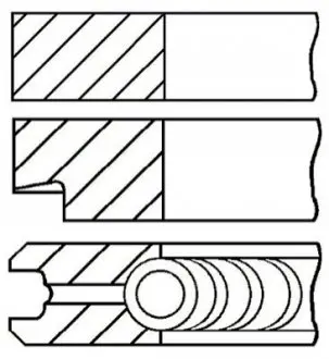 Кольца поршневые FIAT 69,60 2,0 x 1,5 x 2,0 1,3TD 16V 03- GOETZE 08-137600-00