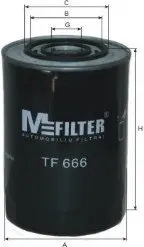 Фильтр масляный CITROEN Jumper, FIAT Ducato,IVECO Daily M-FILTER TF666