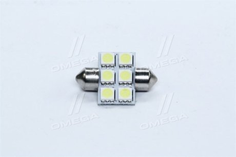 Лампа LED Софітні C5W 24V T11x31-S8.5 (6 SMD size5050) білий <> tmp-08T11-24V TEMPEST TMP08T1124V (фото 1)