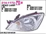 Фара левая  H4 с указателем повор., мех.рег. [DEPO] 214-1172L-LD-E DEPO