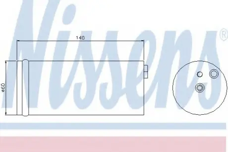 Осушитель NS ALMERA N16(00-)1.5 i 16V(+)[OE 92130-4M400] NISSENS 95405