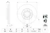 Диск тормозной SEAT TOLEDO, SKODA YETI, VW GOLF VI вент. BOSCH 0 986 479 088 (фото 5)
