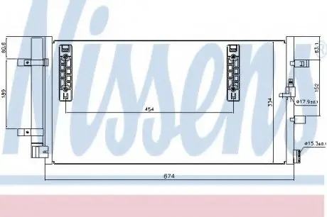 Радіатор кондиціонера AUDI A4 NISSENS 940042