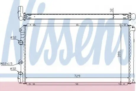 Радіатор NS INTERSTAR(02-)1.9 dCi(+)[OE 77 01 046 210] NISSENS 63936A