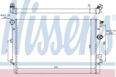 Радіатор NISSENS 65015