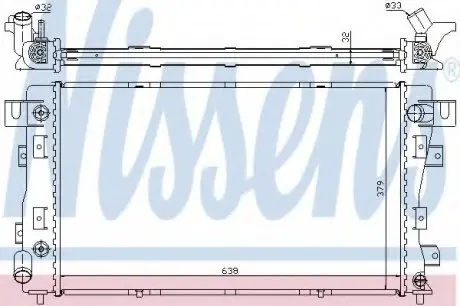 Радиатор CHR CONCORDE(93-)3.3 i V6 24V(+)[OE 4592052] NISSENS 609771