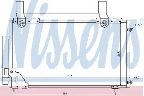 Конденсер HD STREAM(00-)1.7 i 16V(+)[OE 80100-S7A-013] NISSENS 94735