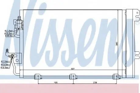Радіатор кондиціонера First Fit NISSENS 94767