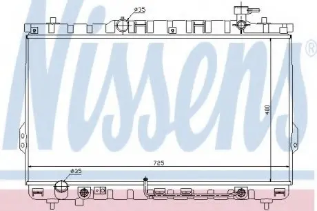 Радиатор HY SANTA FE(00-)2.0 i 16V(+)[OE 25310-26000] NISSENS 67030